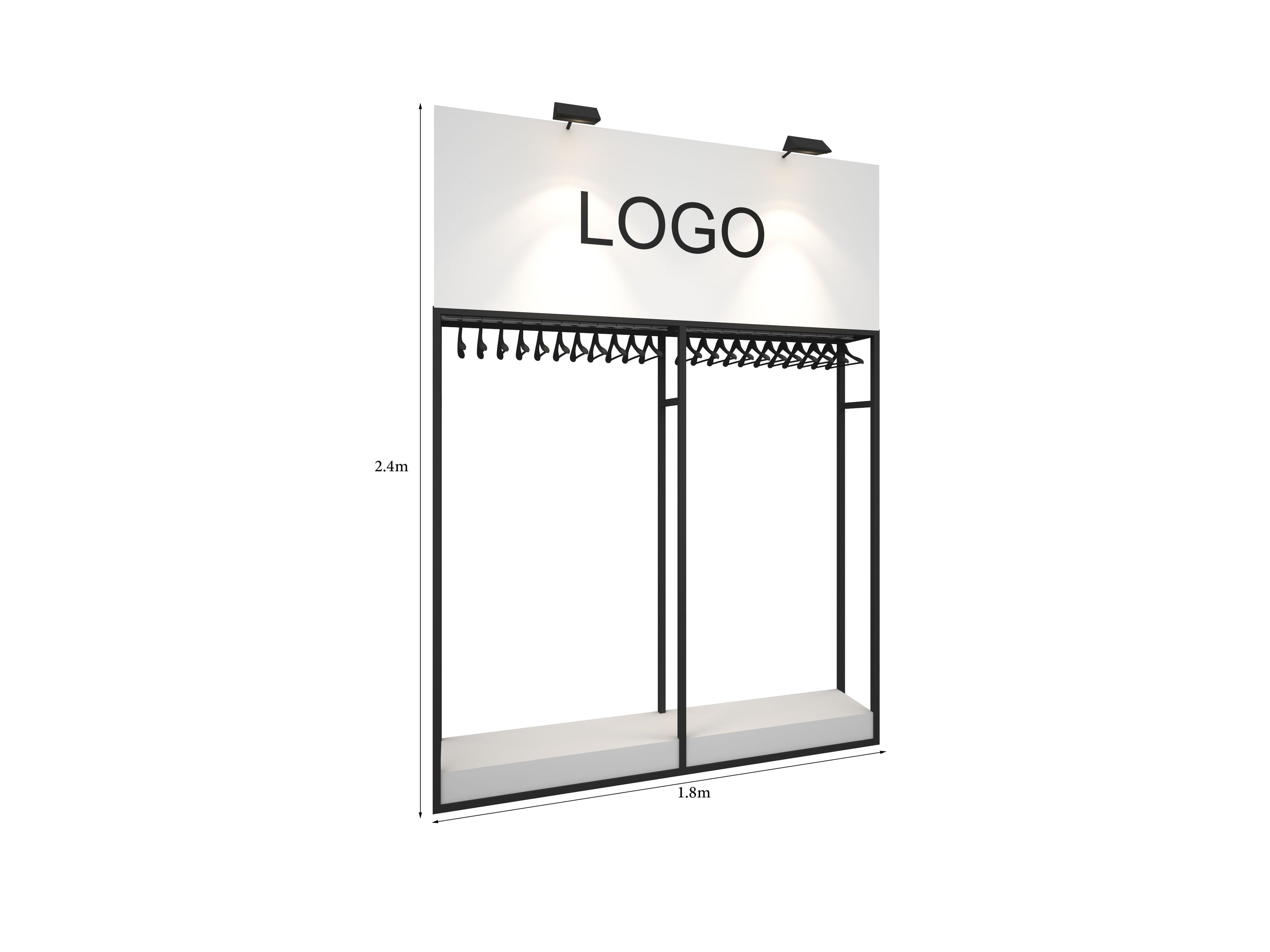 Double Rack Hanging Wall