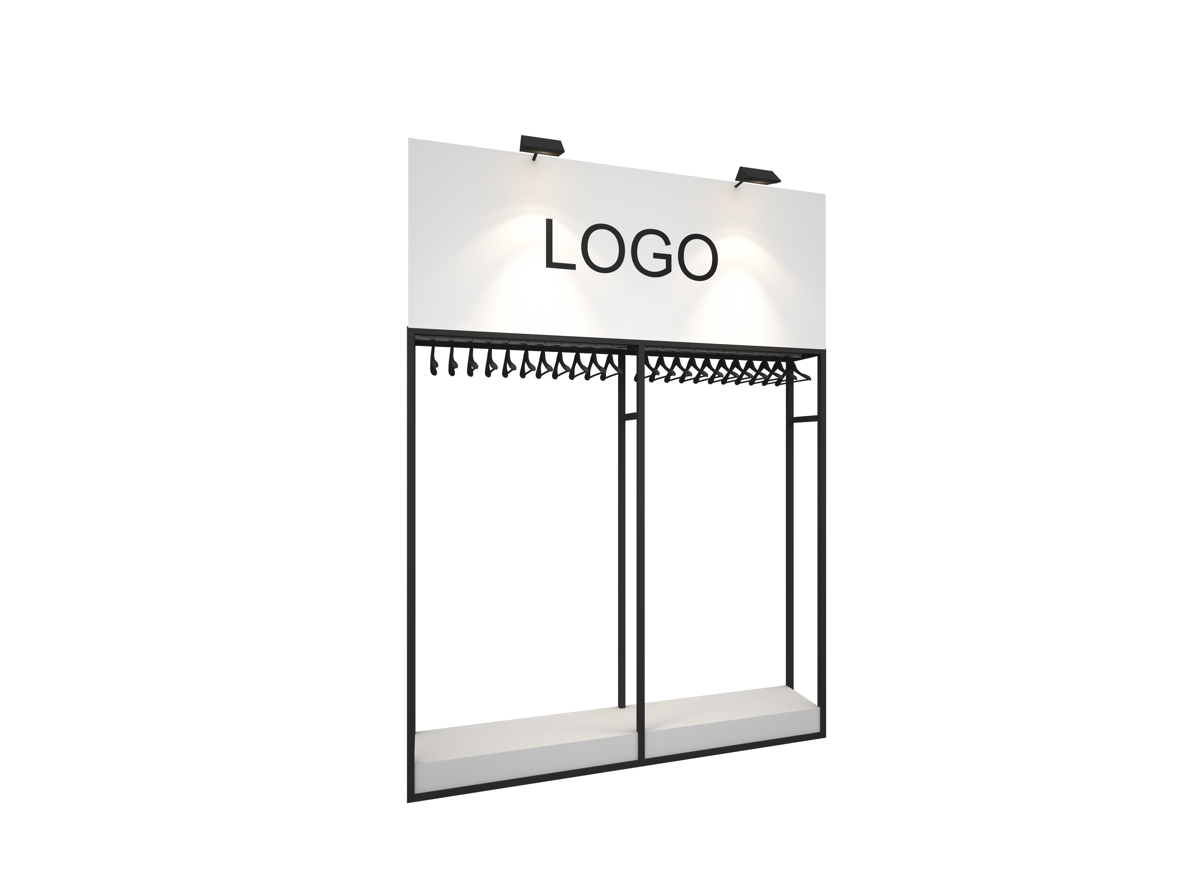 Double Rack Hanging Wall