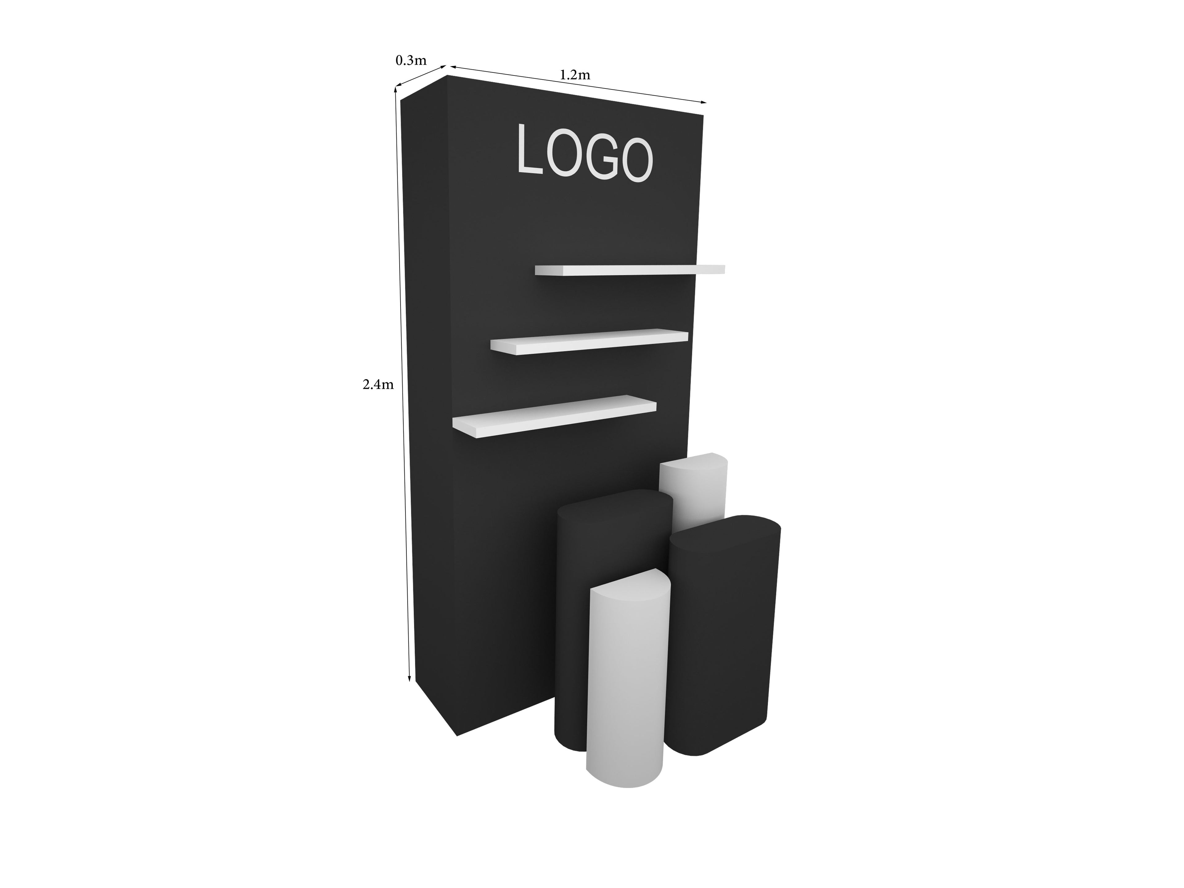 Pillars & Shelves Backboard