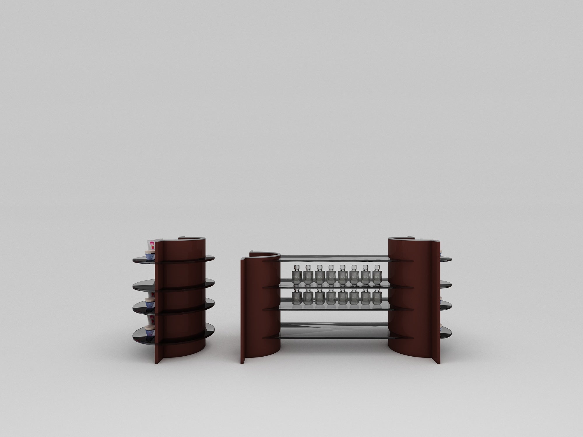 Multi Tier Column Kiosk